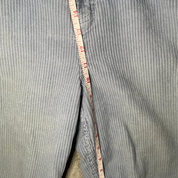 VTG Badge 90s Corduroy Shorts Women’s 16R Blue Relaxed Fit High Waist Baggy Surf - Picture 4 of 9